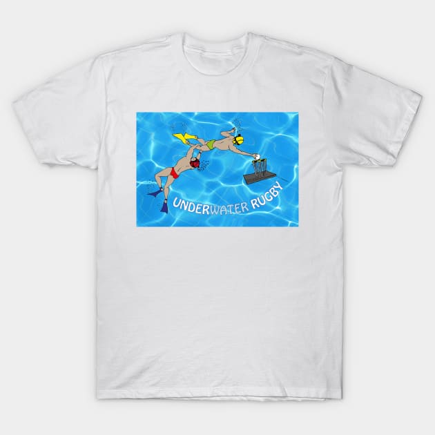 Underwater Rugby Rules T-Shirt by dizzycat-biz